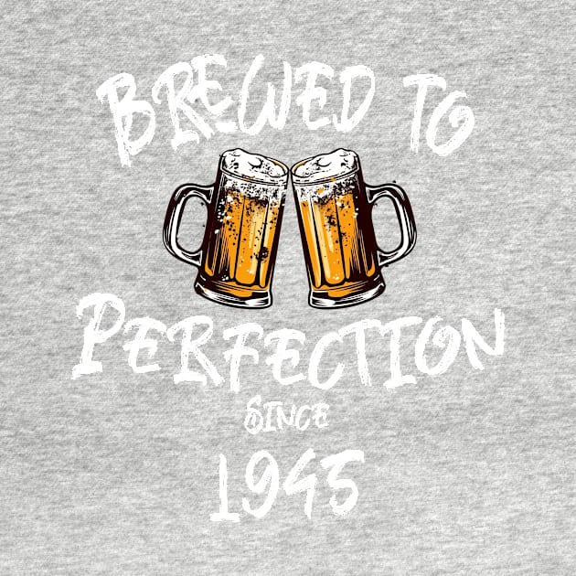 Brewed to Perfection, Personalized Birth Year T-shirt, Birthday Custom Shirt, Birthday Gift, Tee by Alpha Omega Expression